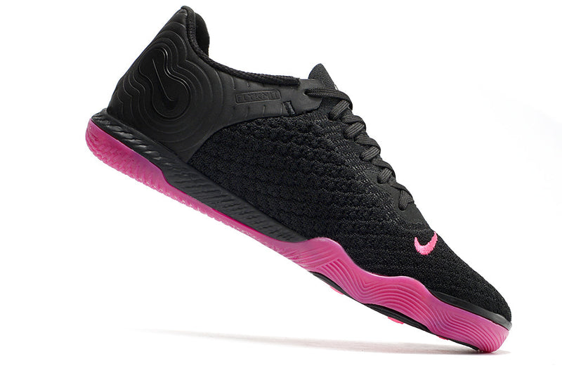 Tênis Futsal Nike React Gato IC - Preta e Rosa
