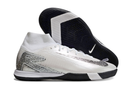 Chuteira Nike Air Zoom Mercurial Superfly 10 Elite  IC - Branca e Prata