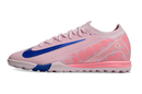 Chuteira Society Nike Air Zoom Mercurial Vapor 16 Elite TF - Rosa e Azul
