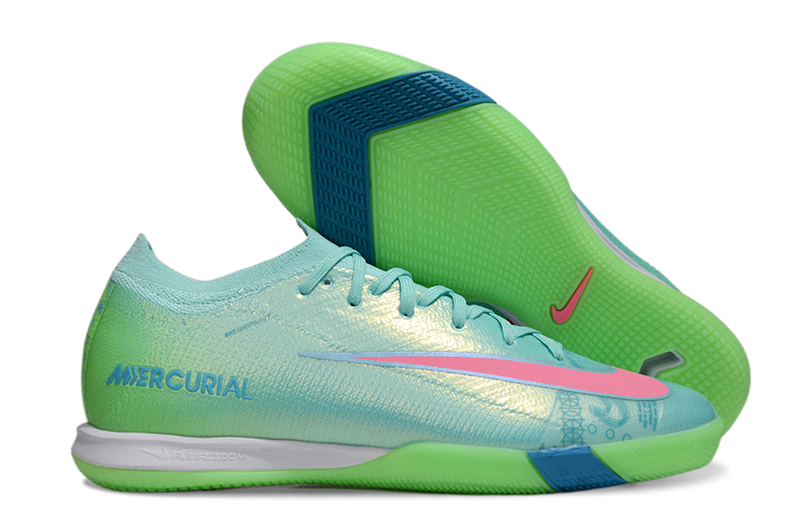 Chuteira Futsal Nike Mercurial Air Zoom Vapor 16 IC - Azul e Verde