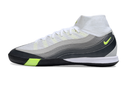 Chuteira Nike Air Zoom Mercurial Superfly 10 Elite Air Max 95  IC - Branca, Cinza e Preta