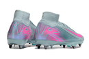 Chuteira Nike Zoom Mercurial SuperFly 10 Elite SG - Azul e Rosa
