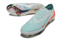 Chuteira Nike Phantom GX 6 Elite - Branco, azul e laranja