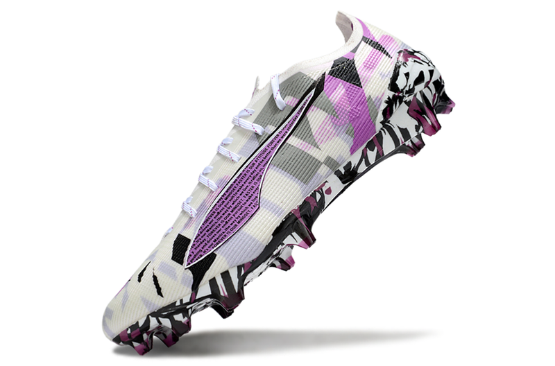 Puma Ultra 5 Ultimate FG - Branca e Roxa
