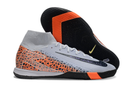 Chuteira Nike Air Zoom Mercurial Superfly 10 Elite  IC - Cinza, Laranja e Preta