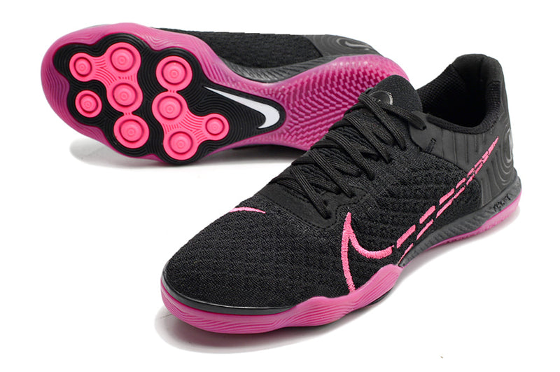 Tênis Futsal Nike React Gato IC - Preta e Rosa