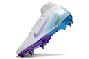 Chuteira Nike Zoom Mercurial SuperFly 10 Elite SG - Branca, Azul e Rosa