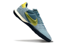 Tênis Futsal Nike Street Gato IC - Azul e Dourada