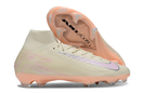Chuteira Nike Air Zoom Mercurial Superfly 10 Elite FG - Branca e Salmão
