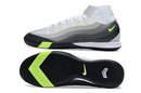 Chuteira Nike Air Zoom Mercurial Superfly 10 Elite Air Max 95  IC - Branca, Cinza e Preta