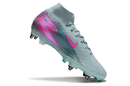 Chuteira Nike Zoom Mercurial SuperFly 10 Elite SG - Azul e Rosa