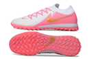 Chuteira Society Nike Phantom GX II TF - Branca e Rosa