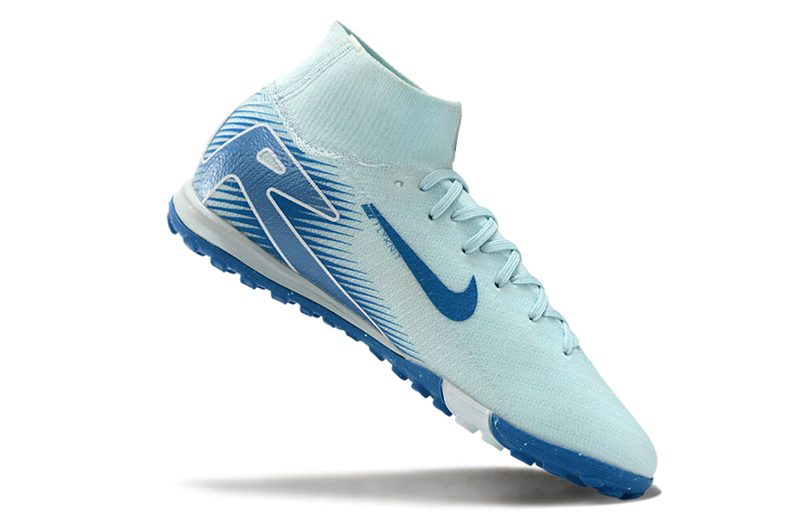 Chuteira Society Nike Air Zoom Mercurial Superfly 10 Elite TF - Azul