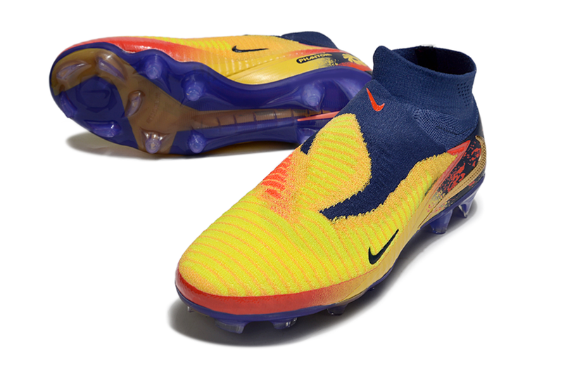 Chuteira Nike Phantom GX 6 Elite FG - Azul, Amarela e Vermelha