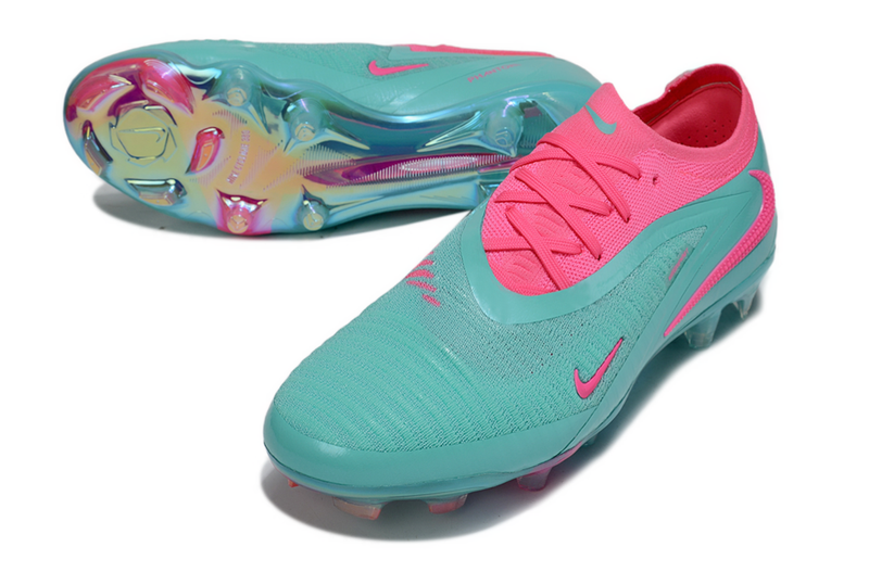 Chuteira Nike Phantom GX 6 Elite - Azul e  Rosa