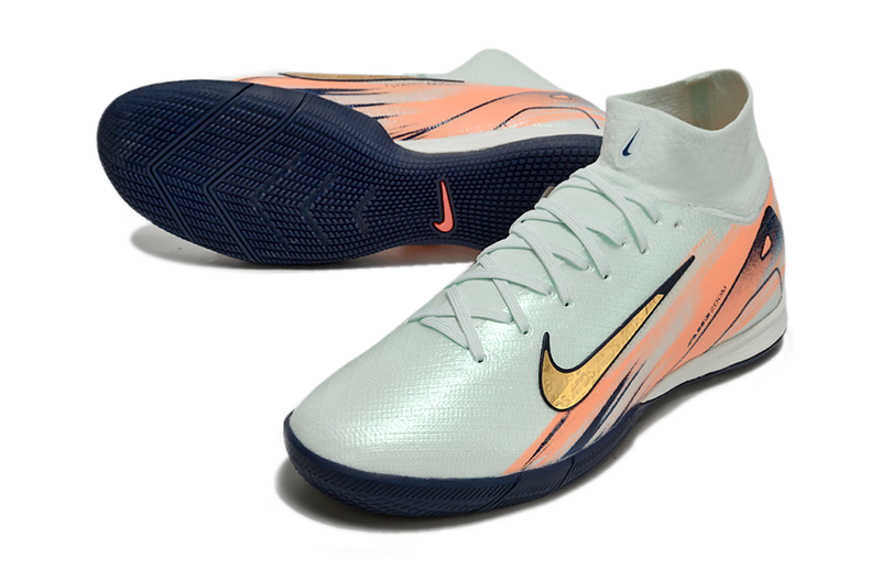 Chuteira Nike Air Zoom Mercurial Superfly 10 Elite  IC - Azul e Laranja