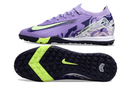 Chuteira Society Nike Air Zoom Mercurial Vapor 16 Elite TF - Roxa e Verde