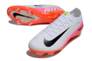 Chuteira Nike Mercurial Vapor 16 Elite  FG - Branca, Vermelha e Laranjada