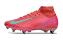 Chuteira Nike Zoom Mercurial SuperFly 10 Elite SG - Vermelha, Rosa e Azul