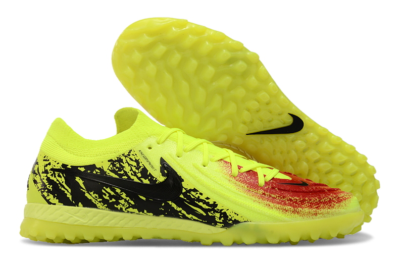 Chuteira Society Nike Phantom GX II TF - Amarela e Preta