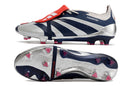 Chuteira Adidas Predator Elite Tongue FG - Cinza e Azul