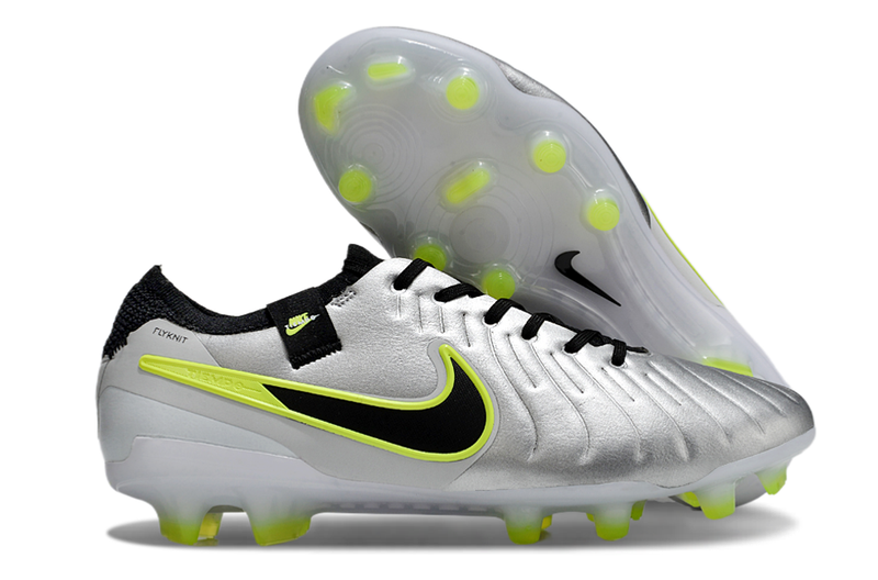 Nike Tiempo Legend X Elite FG - Prata e verde