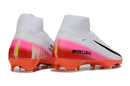 Chuteira Nike Air Zoom Mercurial Superfly 10 Elite FG - Branca, Rosa e Laranja
