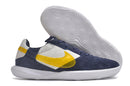 Tênis Futsal Nike Street Gato IC - Branca, Azul e Amarela