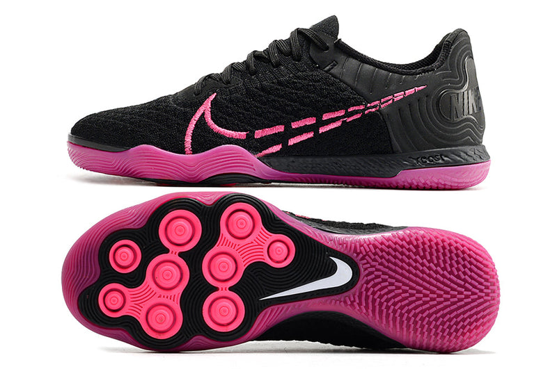 Tênis Futsal Nike React Gato IC - Preta e Rosa