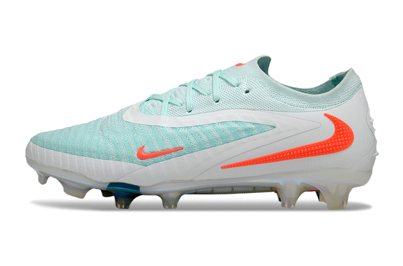 Chuteira Nike Phantom GX 6 Elite - Branco, azul e laranja