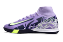 Chuteira Nike Air Zoom Mercurial Superfly 10 Elite  IC - Roxa e Verde