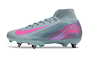 Chuteira Nike Zoom Mercurial SuperFly 10 Elite SG - Azul e Rosa