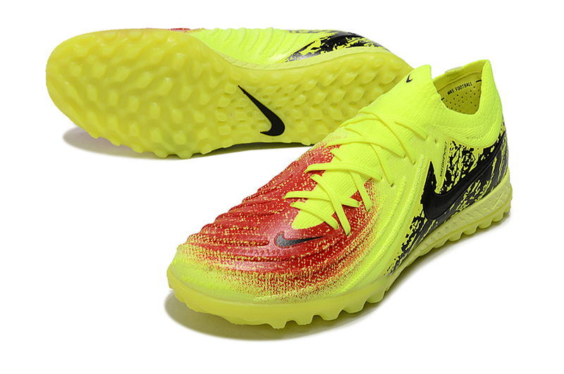 Chuteira Society Nike Phantom GX II TF - Amarela e Preta