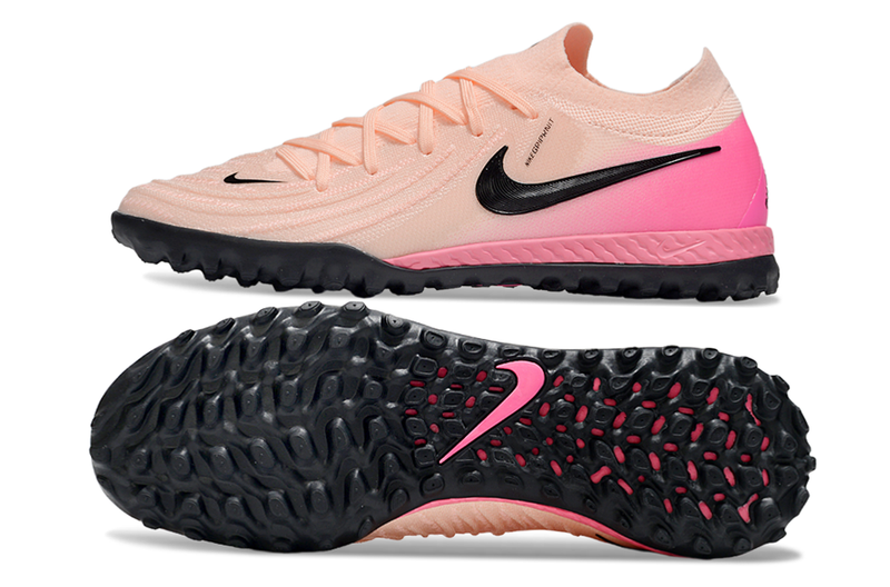 Chuteira Society Nike Phantom GX II TF - Rosa e Preta