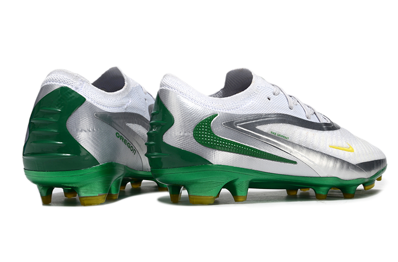Chuteira Nike Phantom GX 6 Elite - Cinza, Prata e Verde