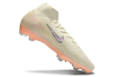 Chuteira Nike Air Zoom Mercurial Superfly 10 Elite FG - Branca e Salmão
