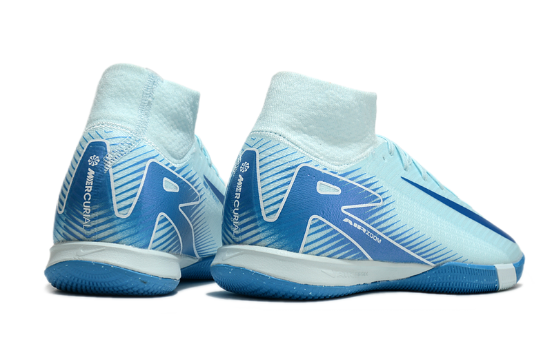 Chuteira Nike Air Zoom Mercurial Superfly 10 Elite  IC - Azul