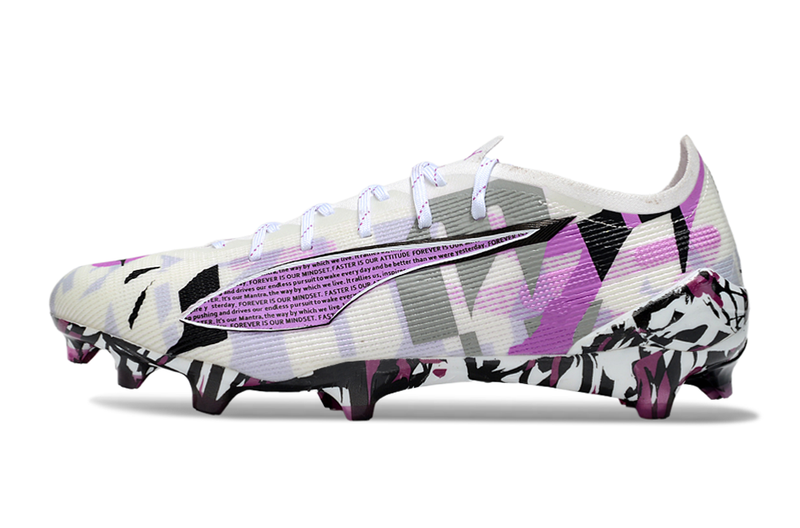 Puma Ultra 5 Ultimate FG - Branca e Roxa