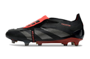 Chuteira Adidas Predator Elite Tongue FG - Preta e Vermelha