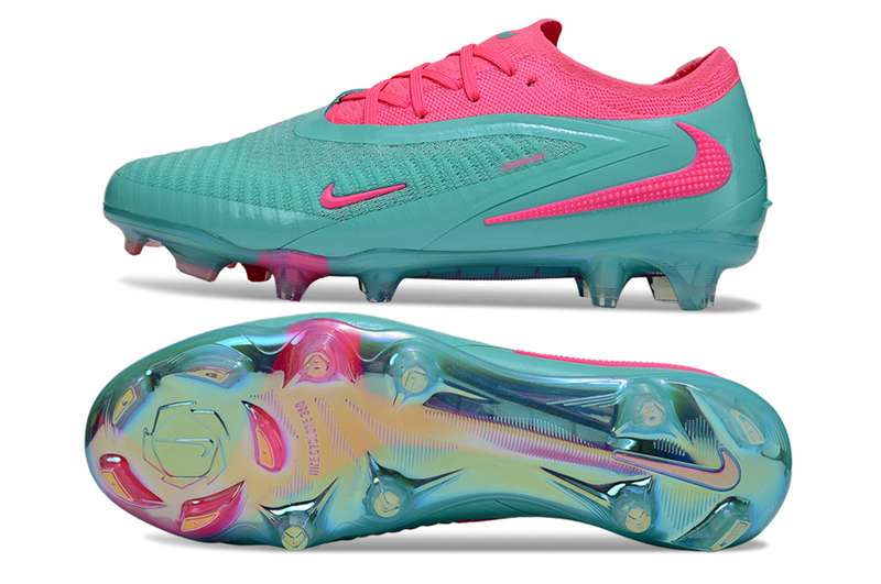 Chuteira Nike Phantom GX 6 Elite - Azul e  Rosa