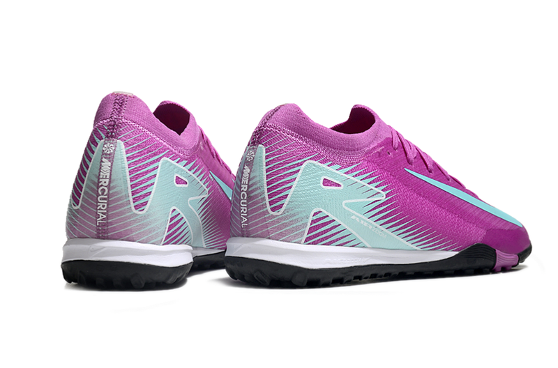 Chuteira Society Nike Air Zoom Mercurial Vapor 16 Elite TF - Roxa e Azul